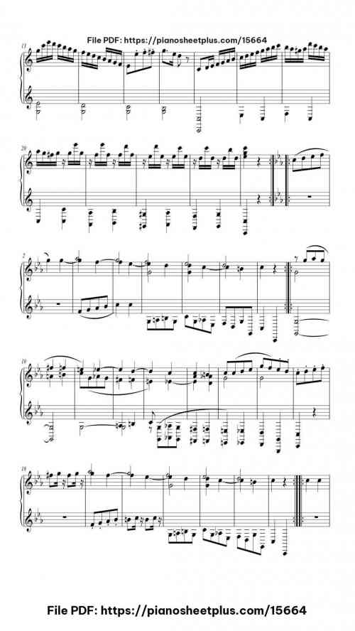 12 Variations on "Ah, vous dirai-je, Maman" in C Major, K. 265/300e by Wolfgang Amadeus Mozart Level Mid-Advanced 18 12 Variations on "Ah, vous dirai-je, Maman" in C Major, K. 265/300e piano sheet music free pdf