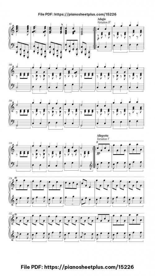 12 Variations on "Ah! Vous dirai-je, maman", K. 265/300e by Wolfgang Amadeus Mozart LevelMid-Advanced 12 12 Variations on "Ah! Vous dirai-je, maman", K. 265/300e piano sheet music free pdf