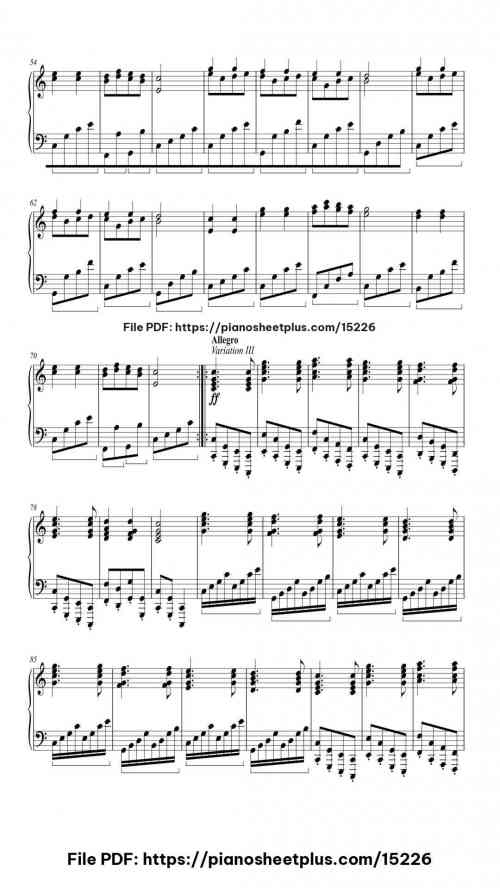 12 Variations on "Ah! Vous dirai-je, maman", K. 265/300e by Wolfgang Amadeus Mozart LevelMid-Advanced 11 12 Variations on "Ah! Vous dirai-je, maman", K. 265/300e piano sheet music free pdf
