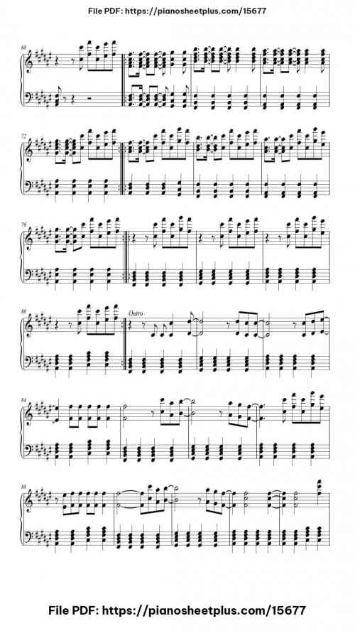 A Sky Full of Stars by Coldplay Level Intermediate 9 A Sky Full of Stars piano sheet music free pdf