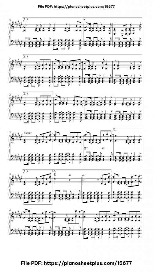 A Sky Full of Stars by Coldplay Level Intermediate 7 A Sky Full of Stars piano sheet music free pdf