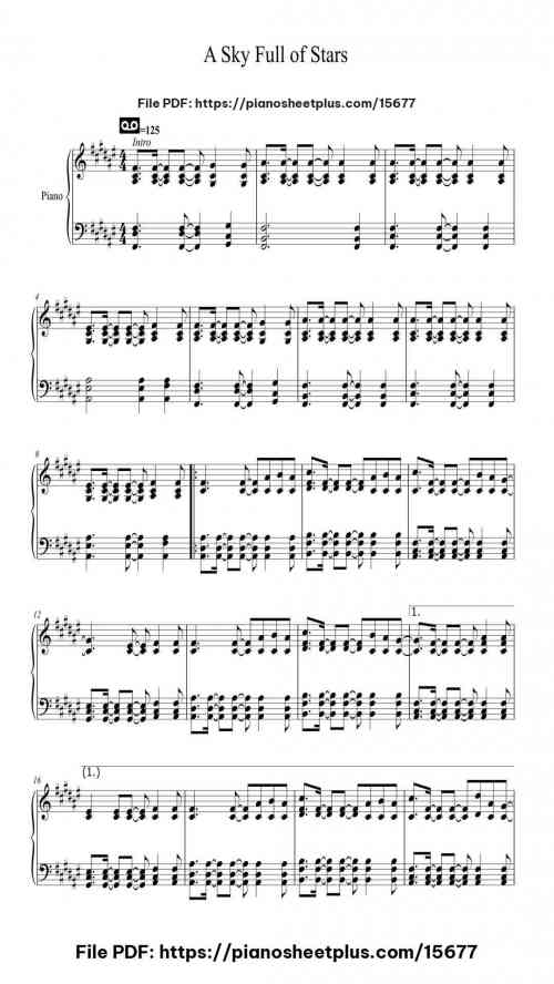 A Sky Full of Stars by Coldplay Level Intermediate 23 A Sky Full of Stars by Coldplay Level Intermediate