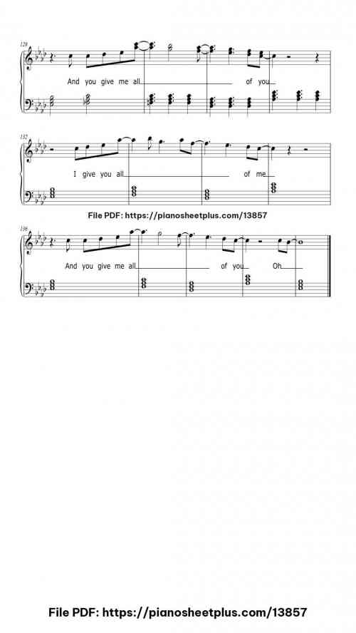 All Of Me - Piano Music Score PDF – Free Download 12 All Of Me piano sheet music free pdf
