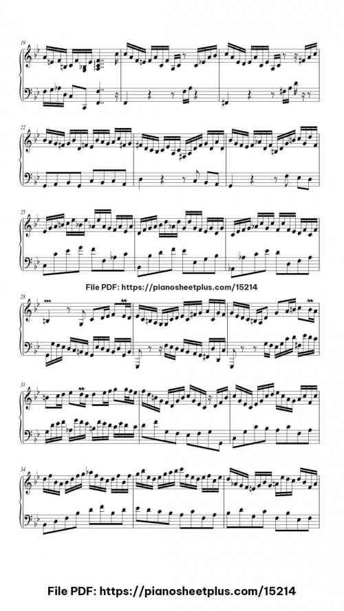 Allemande – Partita No. 1 in Bb, BWV 825 by Johann Sebastian Bach Level Intermediate 5 Allemande – Partita No. 1 in Bb, BWV 825 piano sheet music free pdf