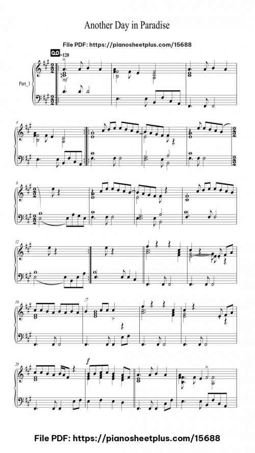 Another Day in Paradise by - Level Intermediate 21 Another Day in Paradise by – Level Intermediate