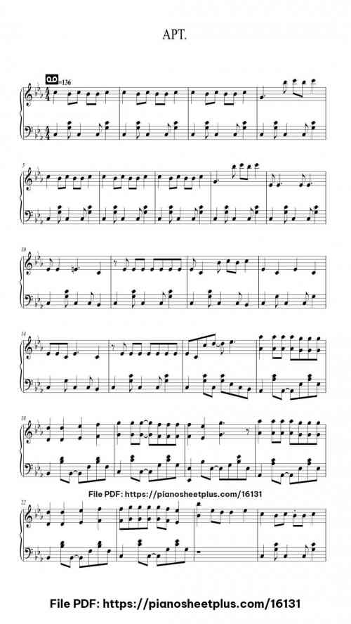 APT by ROSÉ, Bruno Mars Level Intermediate 5 APT by ROSÉ, Bruno Mars Level Intermediate