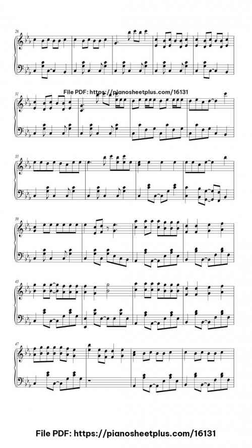 APT by ROSÉ, Bruno Mars Level Intermediate 7 APT piano sheet music free pdf