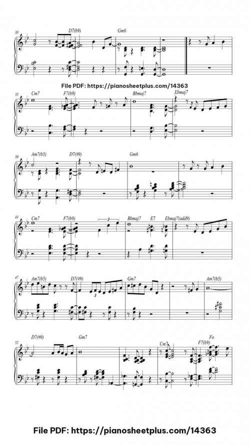 Autumn leaves - Free Piano Music Sheets for Practice (PDF) 5 Autumn leaves piano sheet music free pdf