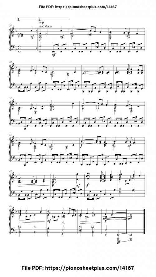 Away in a Manger - Free Digital Piano Sheet (PDF) 4 Away in a Manger piano sheet music free pdf