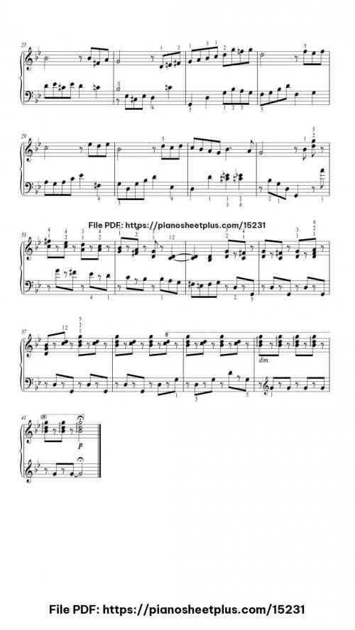 Barcarolle in G Minor, Op. 37, No. 6 "June" by Pyotr Ilyich Tchaikovsky Level Beginner 4 Barcarolle in G Minor, Op. 37, No. 6 "June" piano sheet music free pdf