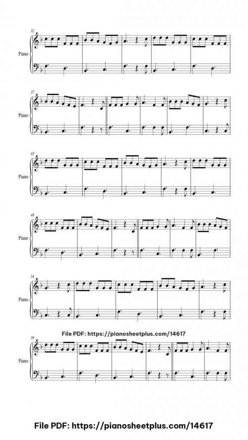 Beim Sommerfest auf der Wiese - Free Piano Music Sheets for Practice (PDF) 5 Beim Sommerfest auf der Wiese piano sheet music free pdf