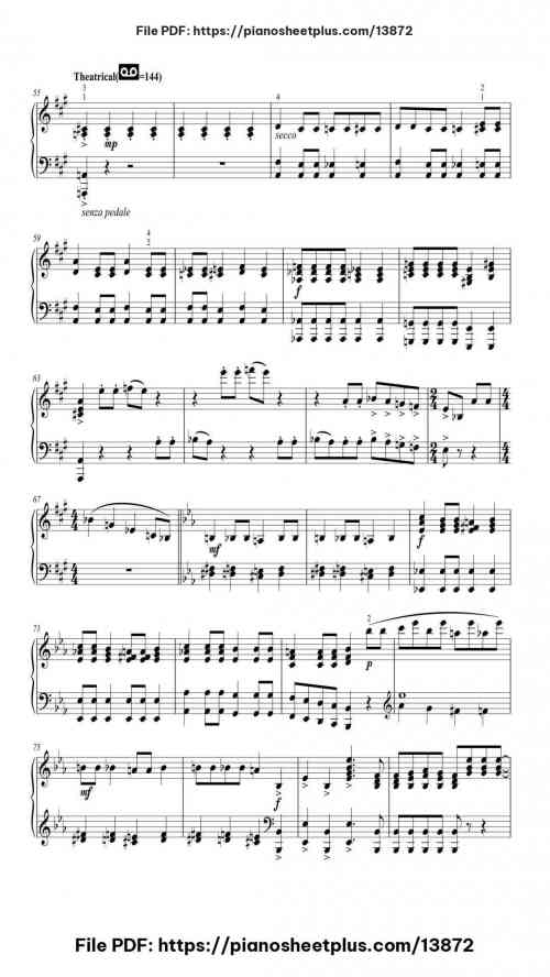 Bohemian Rhapsody (Classical version) - Free Piano Sheet Music for Solo (PDF) 11 Bohemian Rhapsody (Classical version) piano sheet music free pdf
