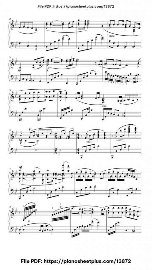 Bohemian Rhapsody (Classical version) - Free Piano Sheet Music for Solo (PDF) 9 Bohemian Rhapsody (Classical version) piano sheet music free pdf