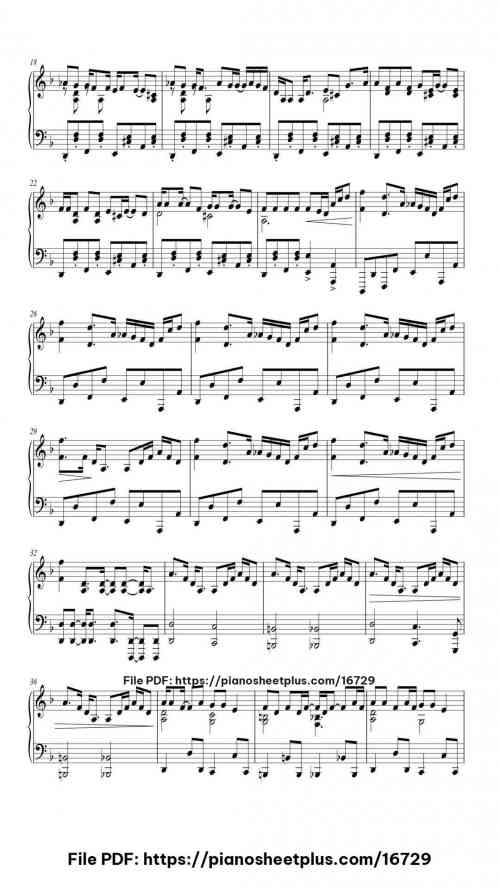 Booty Swing by Parov Stelar Level Mid-Advanced 7 Booty Swing piano sheet music free pdf