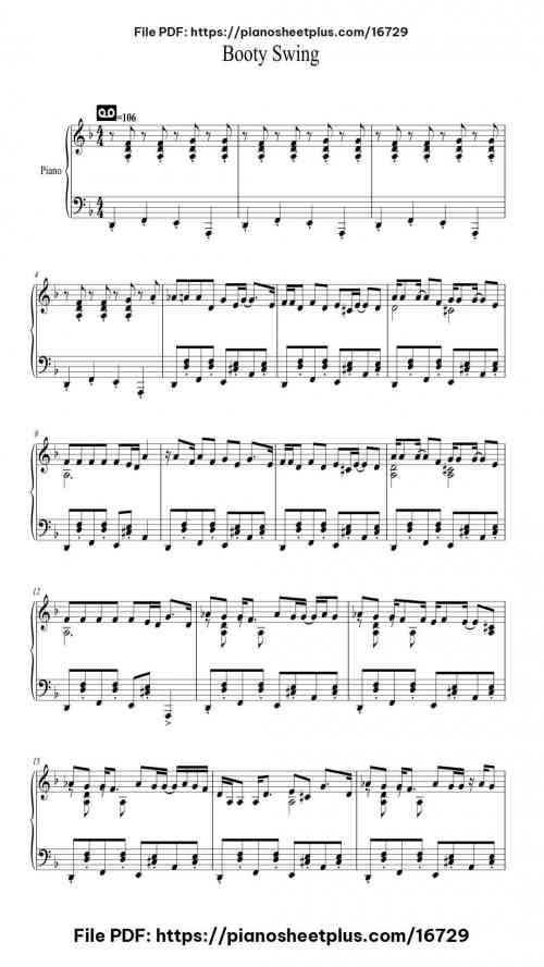 Booty Swing by Parov Stelar Level Mid-Advanced 9 Booty Swing by Parov Stelar Level Mid-Advanced