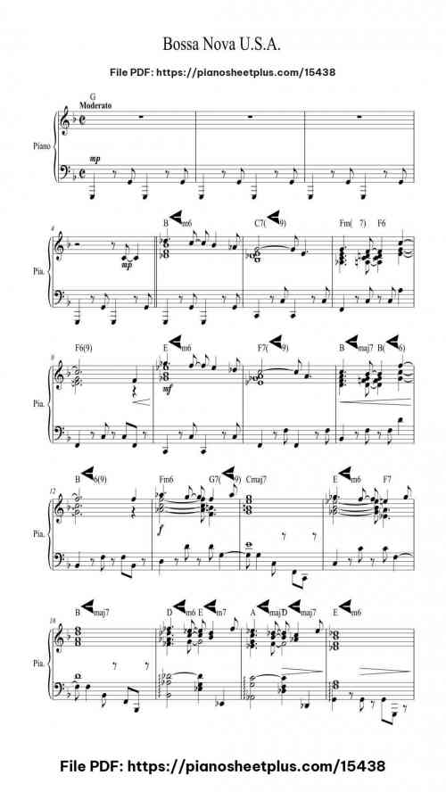 Bossa Nova U.S.A. by The Dave Brubeck Quartet Level Intermediate 7 Bossa Nova U.S.A. by The Dave Brubeck Quartet Level Intermediate