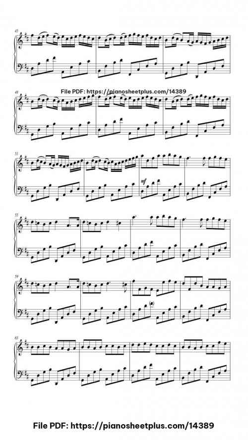 Canon in D Major, Pachelbel's Canon - Free Digital Piano Sheet Music (PDF) 8 Canon in D Major, Pachelbel's Canon piano sheet music free pdf
