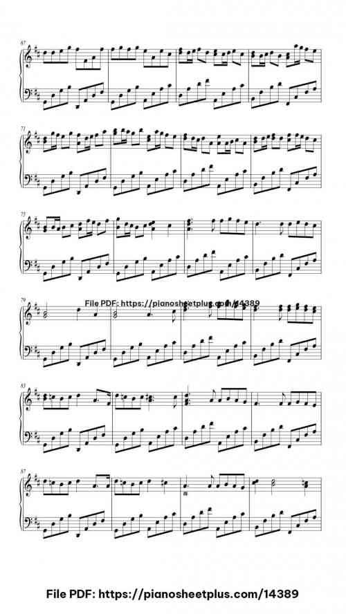 Canon in D Major, Pachelbel's Canon - Free Digital Piano Sheet Music (PDF) 9 Canon in D Major, Pachelbel's Canon piano sheet music free pdf