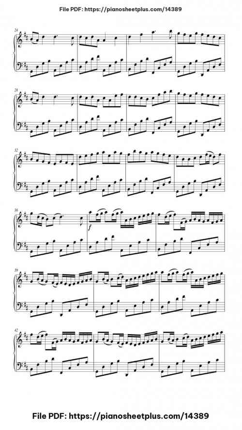 Canon in D Major, Pachelbel's Canon - Free Digital Piano Sheet Music (PDF) 7 Canon in D Major, Pachelbel's Canon piano sheet music free pdf