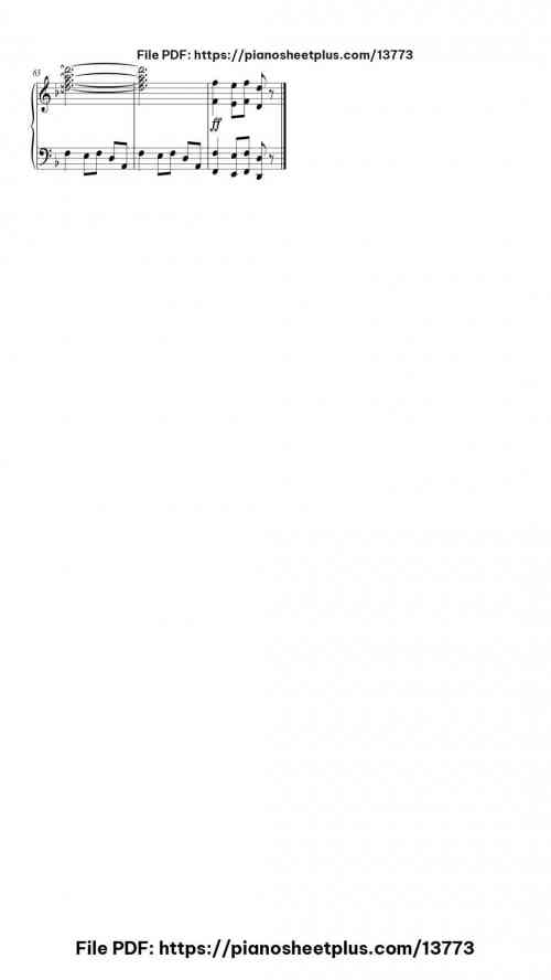 Carol of the Bells - Free Piano Score Sheet (PDF) 6 Carol of the Bells piano sheet music free pdf