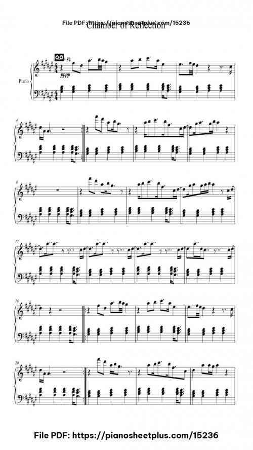 Chamber of Reflection by Mac DeMarco Level Intermediate 2 Chamber of Reflection piano sheet music free pdf