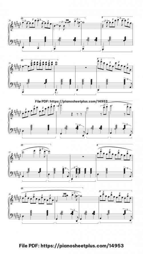 Chicago by Sofiane Pamart Level Advanced 8 Chicago piano sheet music free pdf