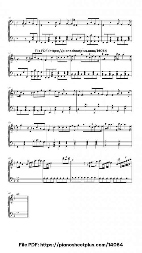 Christmas Saves The Year - Free Piano Notation Sheet (PDF) 6 Christmas Saves The Year piano sheet music free pdf