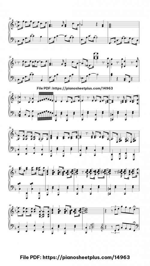 City of Stars by Justin Hurwitz Level Mid-Advanced 5 City of Stars piano sheet music free pdf