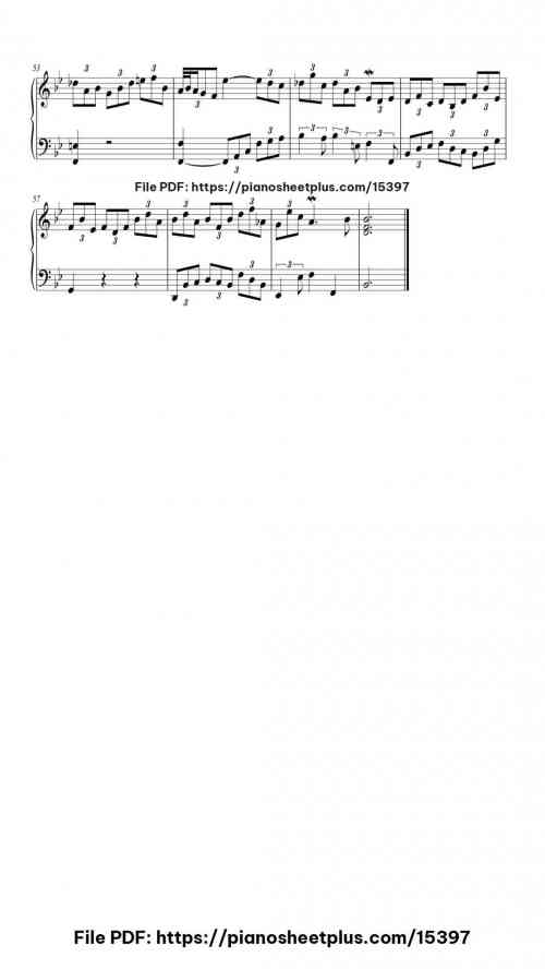 Corrente – Partita No. 1 in Bb, BWV 825 by Johann Sebastian Bach Level Intermediate 6 Corrente – Partita No. 1 in Bb, BWV 825 piano sheet music free pdf