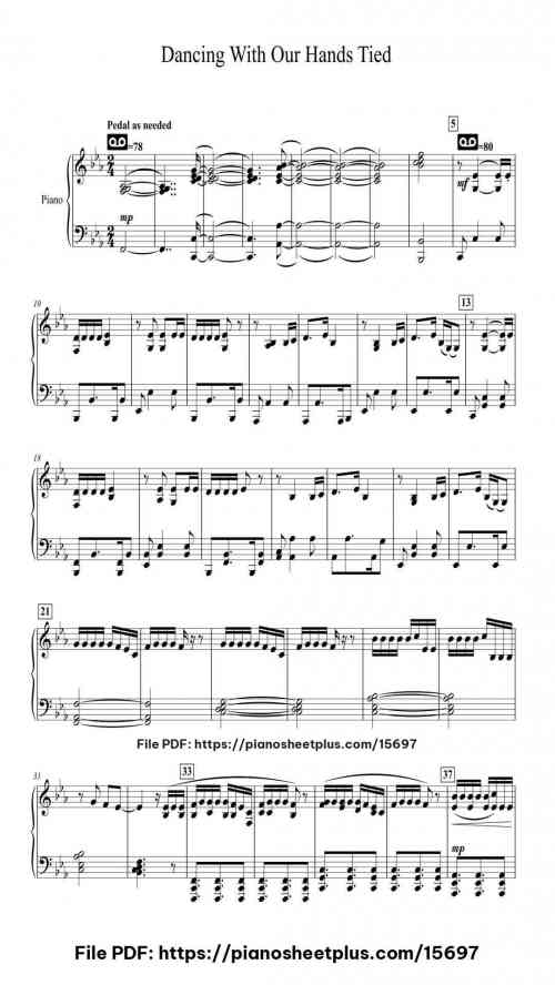 Dancing With Our Hands Tied by Taylor Swift Level Intermediate 11 Dancing With Our Hands Tied by Taylor Swift Level Intermediate