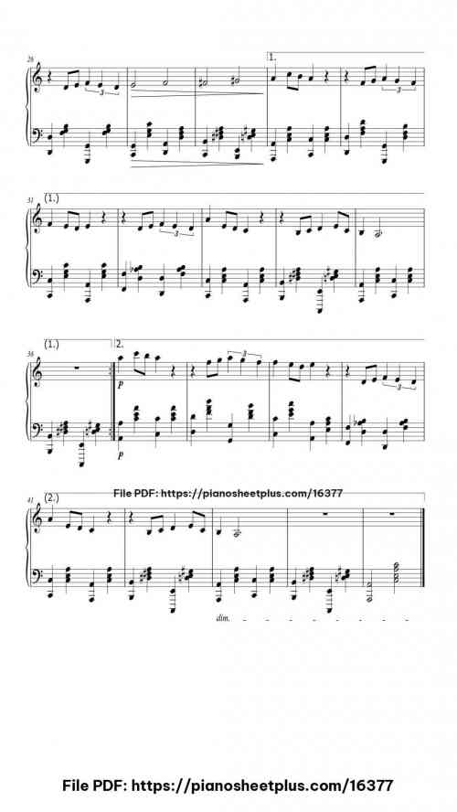 Dark is the Night by Nikita Bogoslovsky Level Intermediate 4 Dark is the Night piano sheet music free pdf