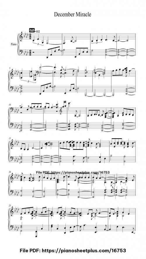 December Miracle by EXO Level Mid-Advanced 7 December Miracle piano sheet music free pdf