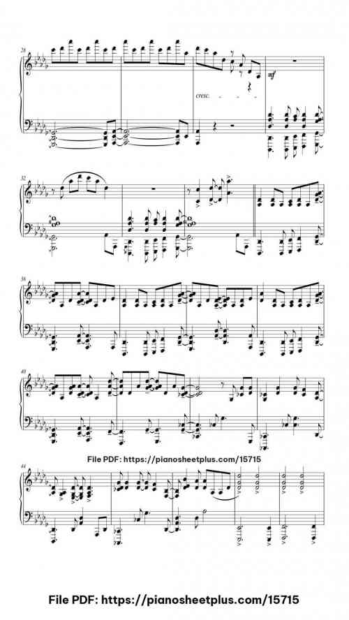 Defying Gravity by Stephen Schwartz Level Mid-Advanced 8 Defying Gravity piano sheet music free pdf