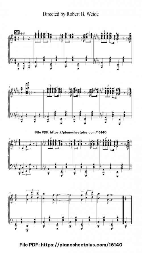 Directed by Robert B. Weide by Luciano Michelini Level Intermediate 2 Directed by Robert B. Weide piano sheet music free pdf