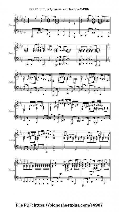Don't Speak by No Doubt Level Mid-Advanced 8 Don't Speak piano sheet music free pdf
