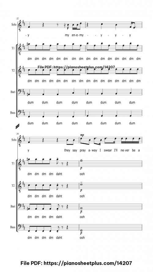 Enemy - Download Piano Sheet Music PDF (Free) 24 Enemy piano sheet music free pdf