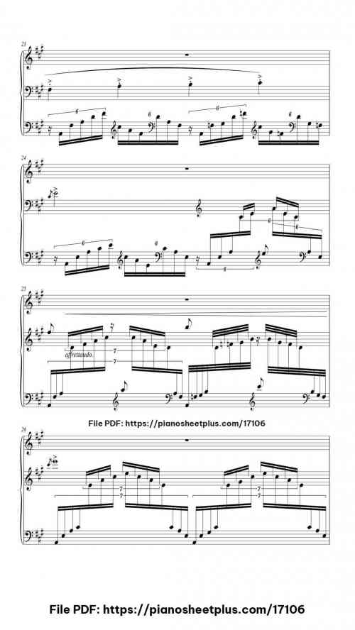 Études d'exécution transcendante, S. 144: No. 3 "Un sospiro" by Franz Liszt Level Mastery 26 Études d'exécution transcendante, S. 144: No. 3 "Un sospiro" piano sheet music free pdf