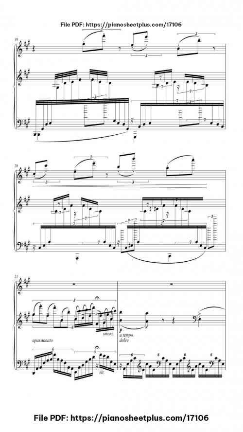 Études d'exécution transcendante, S. 144: No. 3 "Un sospiro" by Franz Liszt Level Mastery 25 Études d'exécution transcendante, S. 144: No. 3 "Un sospiro" piano sheet music free pdf