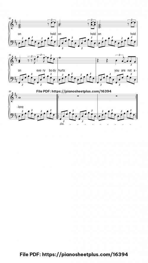 Everybody Hurts by R.E.M. Level Intermediate 10 Everybody Hurts piano sheet music free pdf