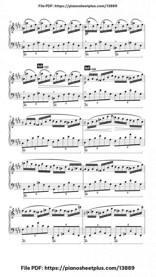 Fantaisie-Impromptu in C# Minor - Free Digital Piano Sheet (PDF) 16 Fantaisie-Impromptu in C# Minor piano sheet music free pdf