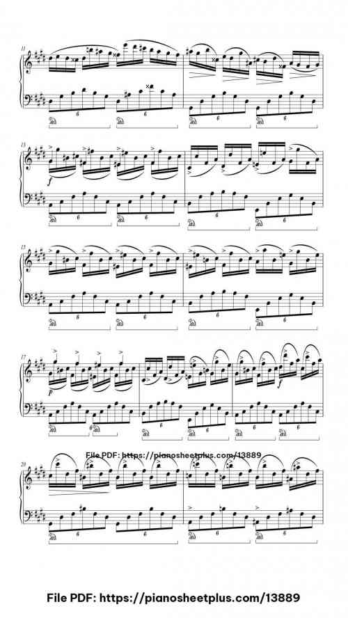 Fantaisie-Impromptu in C# Minor - Free Digital Piano Sheet (PDF) 15 Fantaisie-Impromptu in C# Minor piano sheet music free pdf