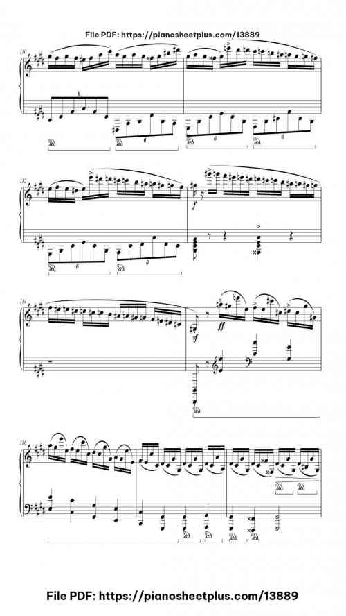 Fantaisie-Impromptu in C# Minor - Free Digital Piano Sheet (PDF) 24 Fantaisie-Impromptu in C# Minor piano sheet music free pdf