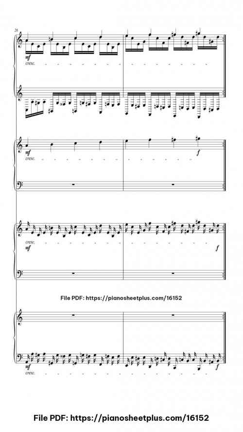 Final Fantasy II Battle Scene 1 by Nobuo Uematsu Level Professional 21 Final Fantasy II Battle Scene 1 piano sheet music free pdf