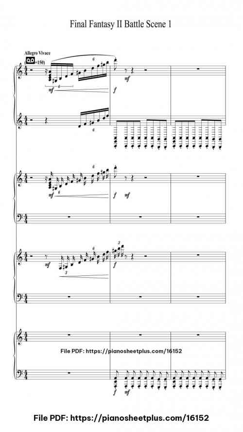 Final Fantasy II Battle Scene 1 by Nobuo Uematsu Level Professional 13 Final Fantasy II Battle Scene 1 by Nobuo Uematsu Level Professional