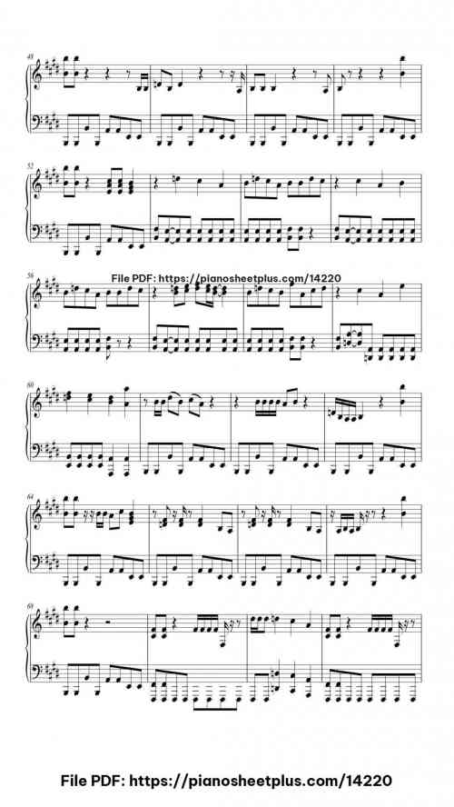 GHOSTBUSTERS Theme Song - Free Digital Piano Sheet (PDF) 8 GHOSTBUSTERS Theme Song piano sheet music free pdf