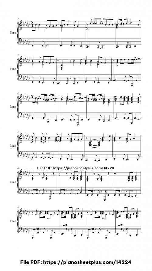 Girls Just Want to Have Fun - Free Piano Sheet Music for Solo (PDF) 5 Girls Just Want to Have Fun piano sheet music free pdf
