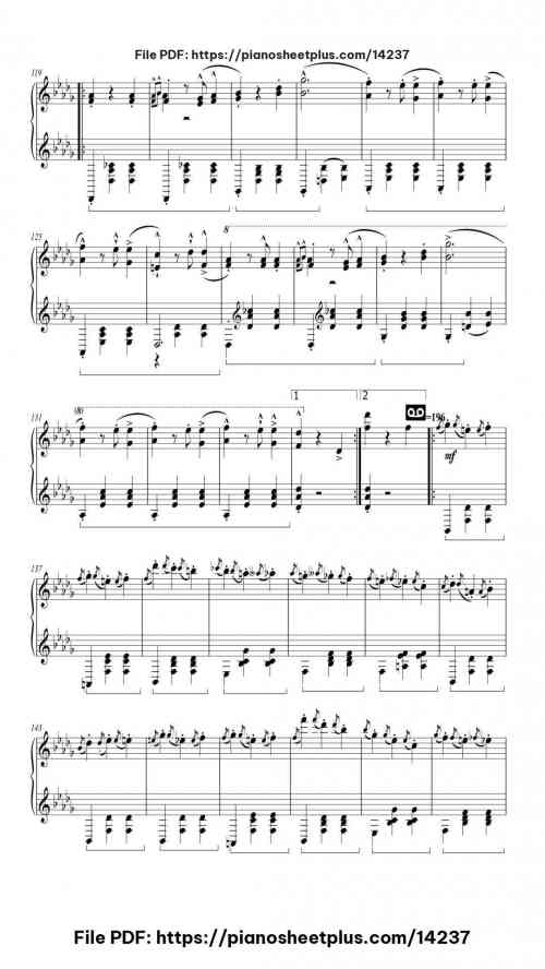 Grande Valse Brillante in E-flat major, Op. 18 - Piano Sheet Music – Free PDF Download 17 Grande Valse Brillante in E-flat major, Op. 18 piano sheet music free pdf