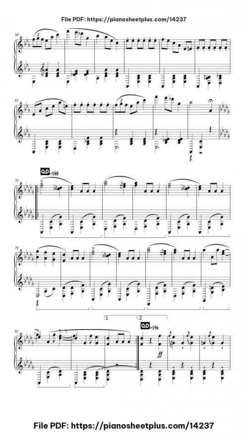 Grande Valse Brillante in E-flat major, Op. 18 - Piano Sheet Music – Free PDF Download 15 Grande Valse Brillante in E-flat major, Op. 18 piano sheet music free pdf