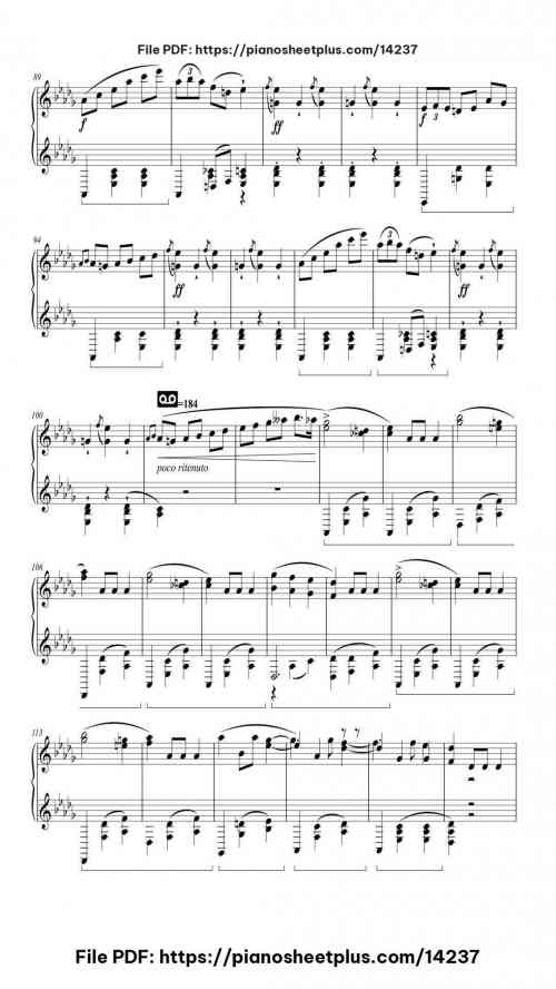 Grande Valse Brillante in E-flat major, Op. 18 - Piano Sheet Music – Free PDF Download 16 Grande Valse Brillante in E-flat major, Op. 18 piano sheet music free pdf