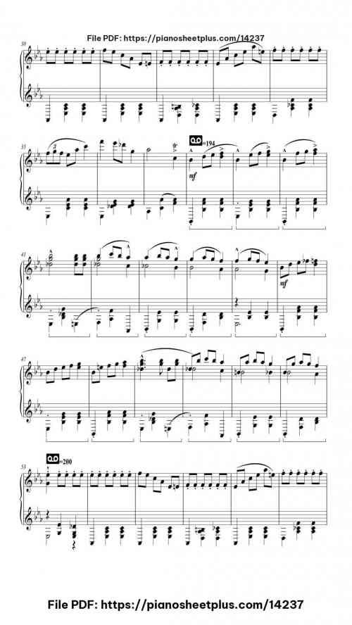 Grande Valse Brillante in E-flat major, Op. 18 - Piano Sheet Music – Free PDF Download 14 Grande Valse Brillante in E-flat major, Op. 18 piano sheet music free pdf